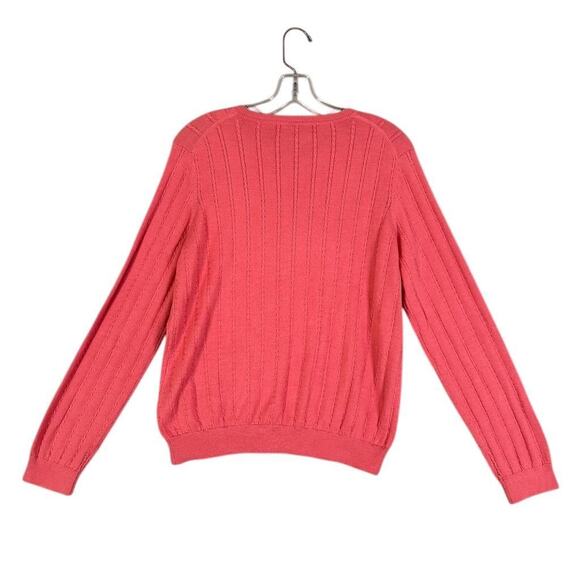 Brooks Brothers Cardigan Sweater Women Sz XL Cable Knit Casual Preppy Academicia - Picture 2 of 14